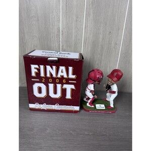 NIB Yadier Molina & Adam Wainwright St Louis Cardinals 2006 Final Out Bobblehead